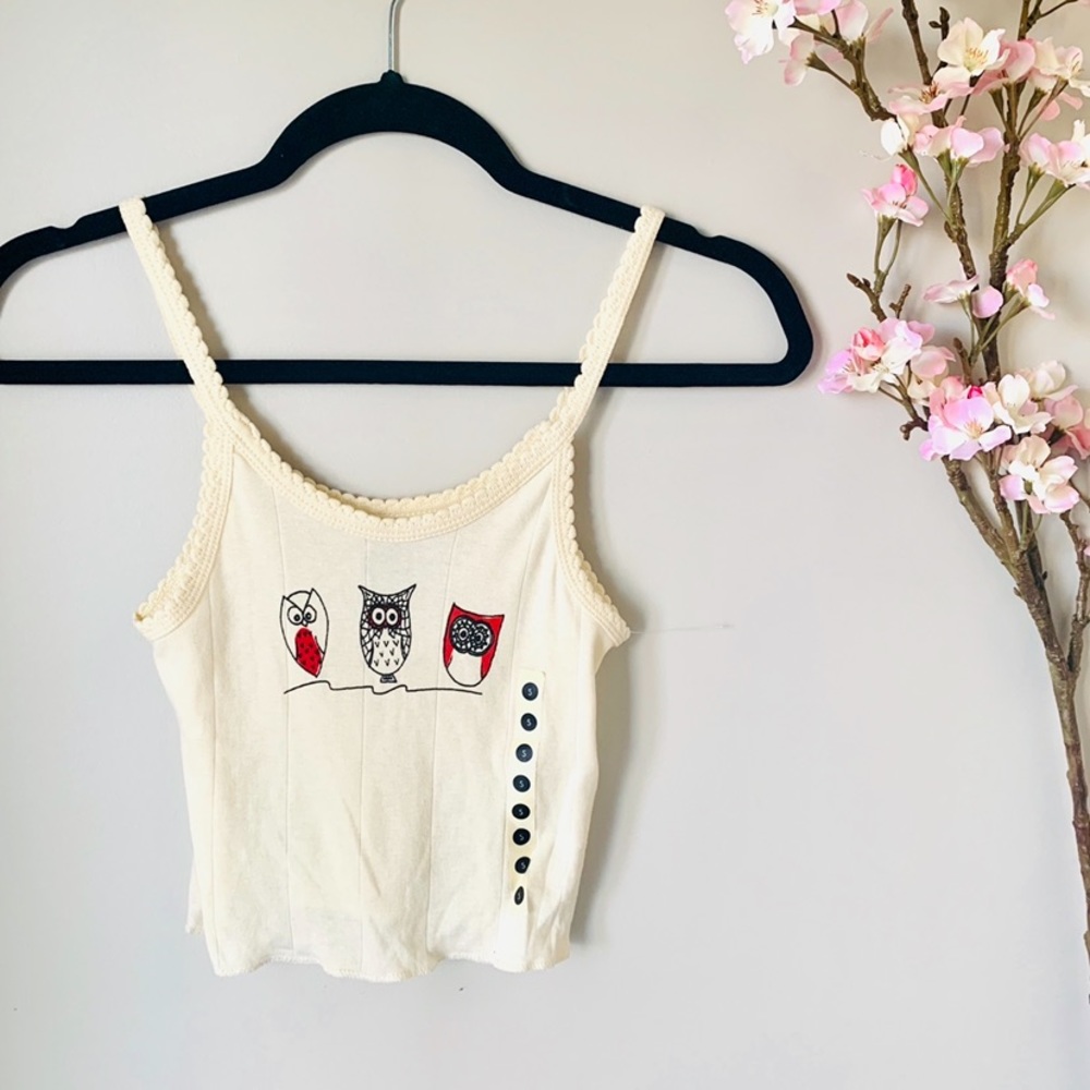 UO / BDG / OWLS CROPPED TANK TOP - Picture 2 of 3